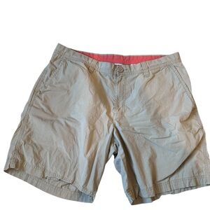 Columbia Sportswear 34W/8L Tan khaki Shorts Pockets Belt Loop Hiking outdoor